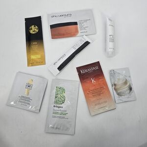 Lot of 7 Hair Care Samples 1 Cream Sample Kerastase Olaplex Oribe SEALED NEW